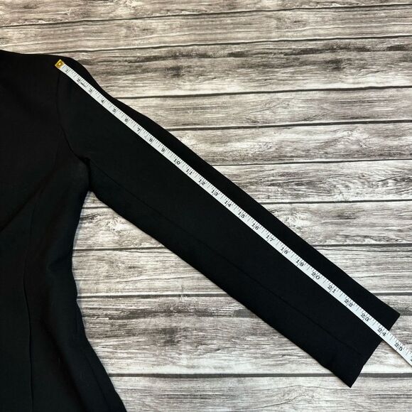 Forever 21 Women's V Neck Single Button Blazer Black S SM Small Lined No Collar - Picture 12 of 12